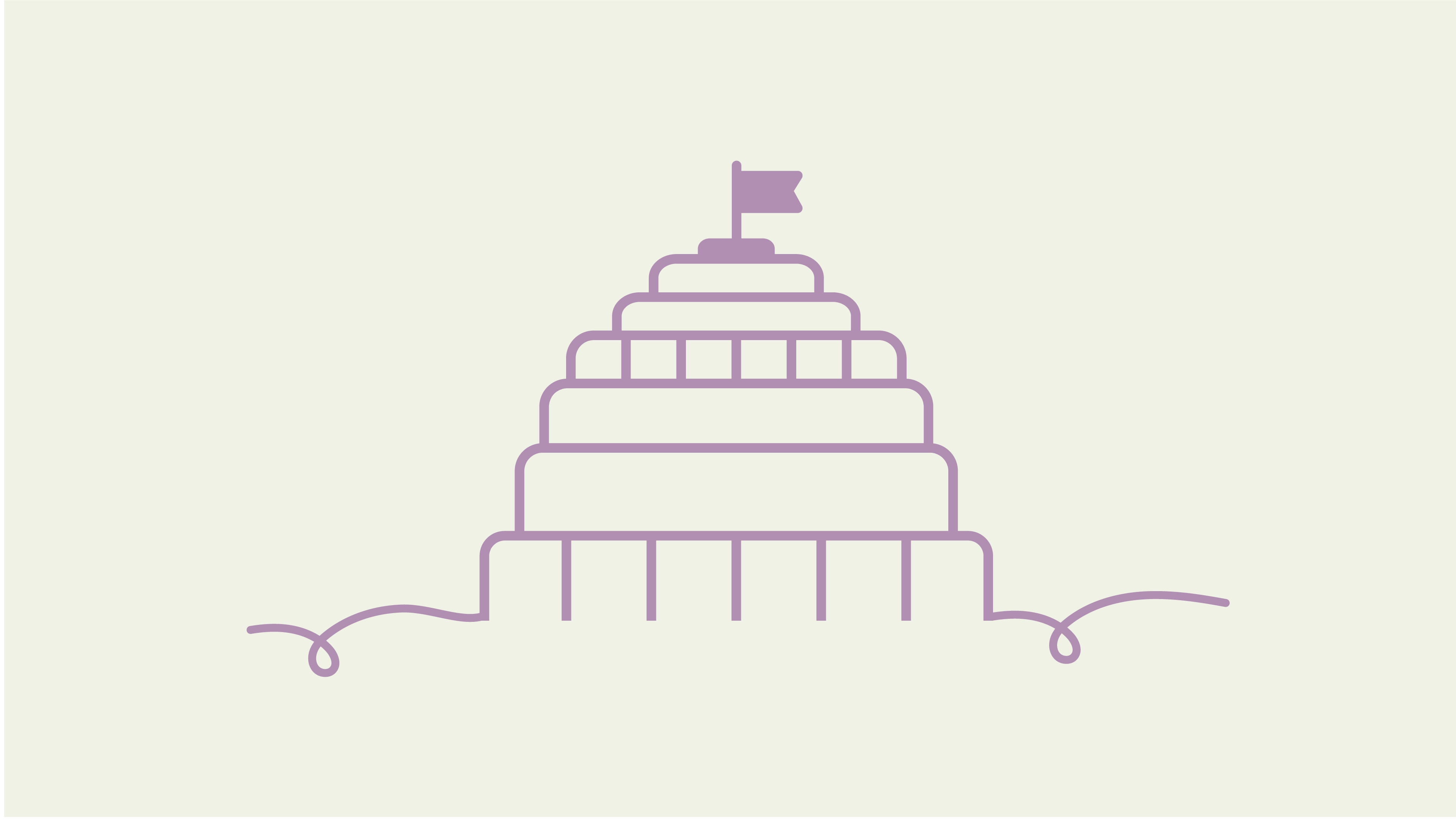 Beehive single line graphic