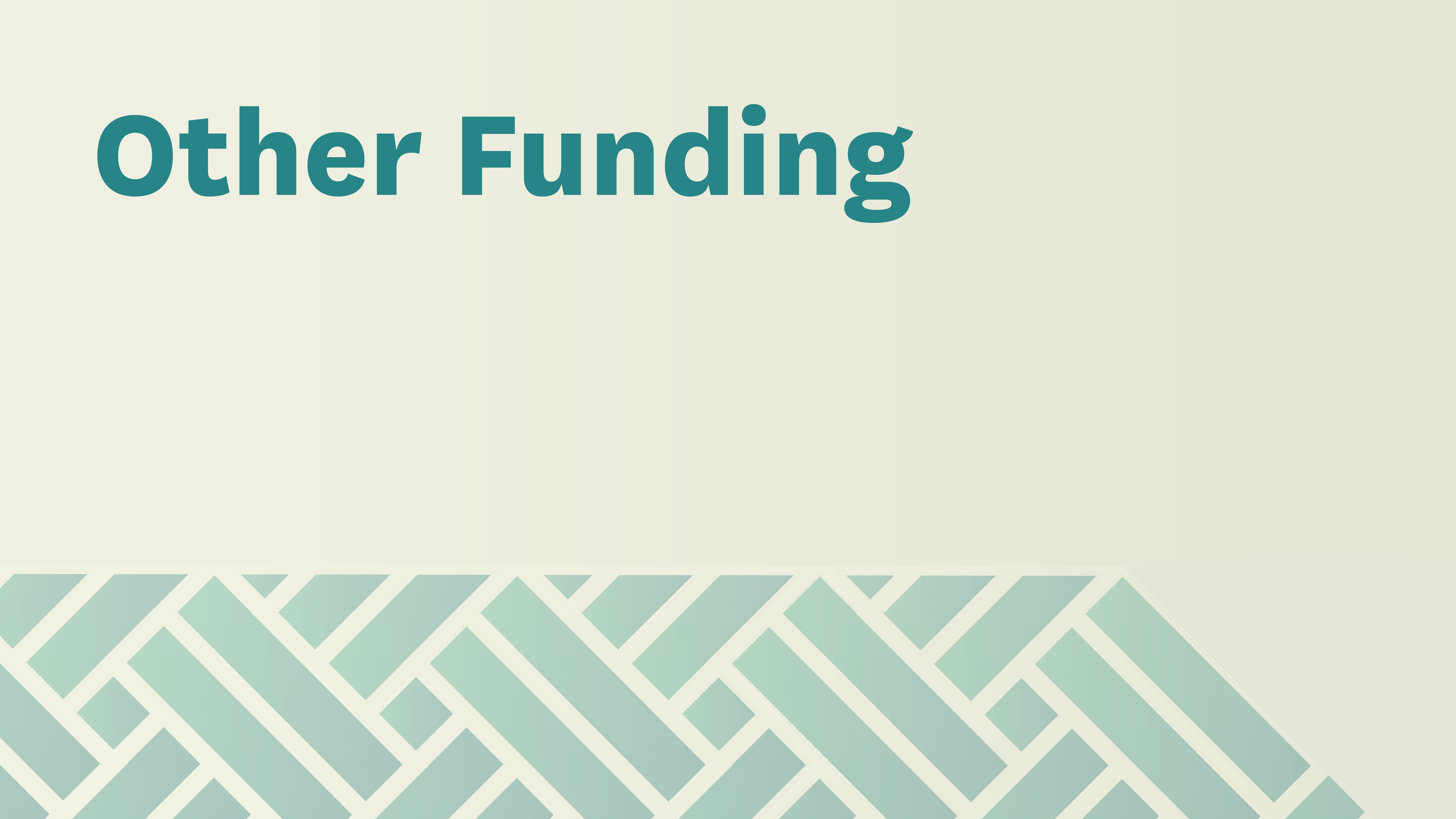Other Funding title card light green