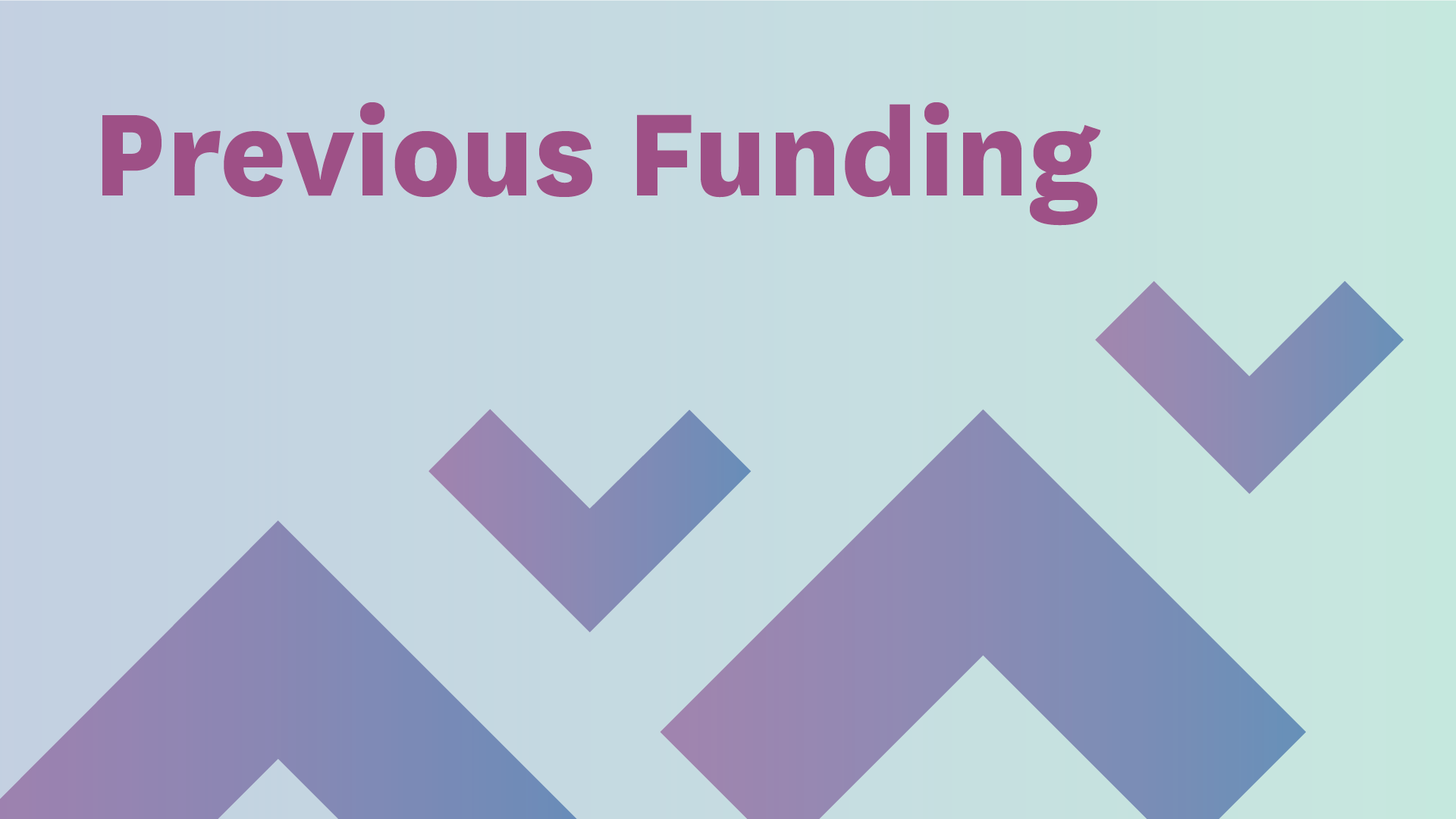 Previous Funding card graphic blue pink gradient